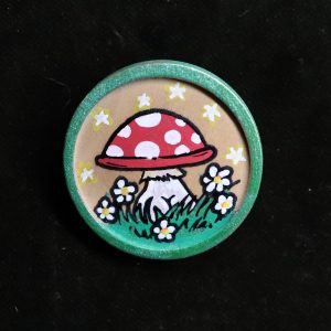 Badge champifesse en bois